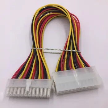 Multifunkčné 24-pin Samec Samica Moc Predlžovací Kábel ATX Napájací zdroj Rozšírenie Drôt pre Počítač PC