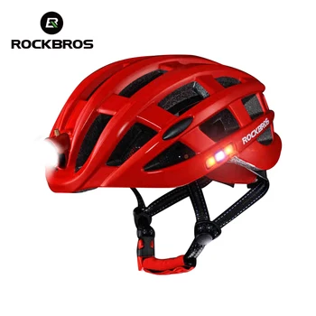 ROCKBROS Cyklistika Helmu, Bicykel Ultralight Prilba So Svetlom Integrally-tvarovaný Horskej Ceste, Cyklistické Prilby Bezpečné Muži Ženy 49-62 cm