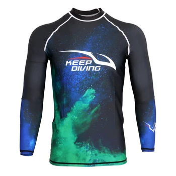 UPF 50+ Potápanie Mužov Potápačské neoprénové Oblek Dlhý Rukáv Top Shirt Vyrážka Stráže pre Surfovanie, Šnorchlovanie, Plávanie Rôznych Veľkostiach