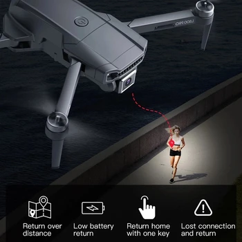 2021 NOVÉ L800 Pro GPS Drone 4k Profesionálne HD Dual Camera Striedavé Letecké Fotografie Wifi Skladacia Quadcopter 1,2 KM