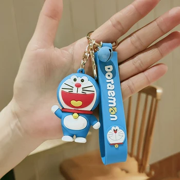2021 Módne Doraemon Keychain Anime Obrázok Keychain Cartoon Doraemon Model prívesok na Detské Hračky pre Dievčatá Darček k Narodeninám Hračka