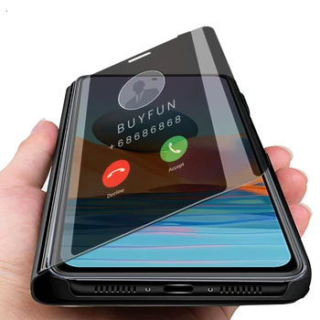 Luxusné prípade, smart mirror flip telefónu prípade pre xiao redmi poznámka 10 s 10s note10 pro 10pro note10pro kryt readmi poznámka 10 pro prípade