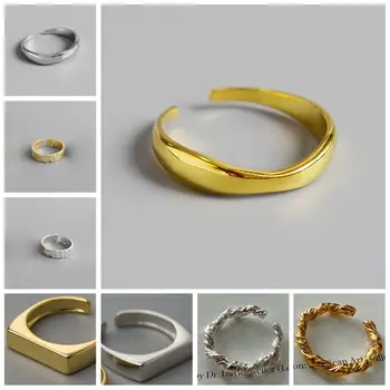 KOJ 925 Sterling Silver Prst Prstene Pre Ženy In Hot Mini Šperky Jednoduché Svadobné Party Upraviť Široký Zirkón Anillos Pár Krúžky