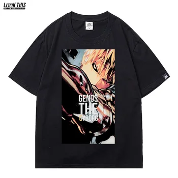 Jeden Úder Muž T Shirt Nadrozmerné T Košele, Mens Harajuku Anime T Shirt Letné Topy Vtipné Karikatúry Grafiky, Čaj Chlapci Voľné Oblečenie