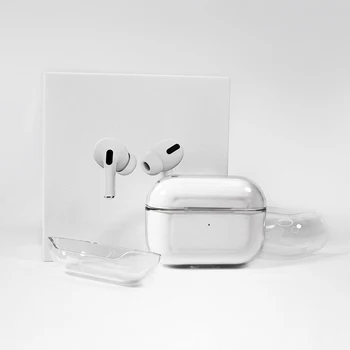 Transparentné Bezdrôtový Bluetooth Headset Prípade Airpods Pro Slúchadlá Jasné, Transparentné PC Hard Shell Headset Box