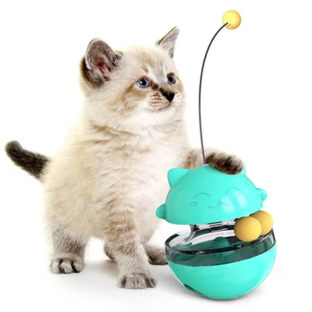 Vtipné Tumbler Cat Hračka S Mačka Stick Liečbu Úniku Hračka pre Mačky Mačiatko Self-Hrať Puzzle Interaktívnych Hračiek pre Mačky, Pet Produktov