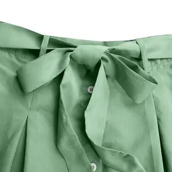 Elegantné Skladaný Dlho Maxi Sukne 2021 VONDA Ženy Vintage Tlačidlo Hore Rozstrapatené Strana Sukne Pevné Streetwear Femininas