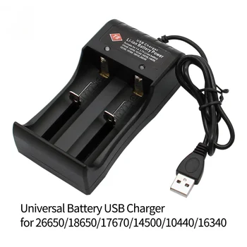 2021 Univerzálna 1/2 Slot Batéria 3,7 V 18650 26650 14500 17670 Nabíjačku USB Smart Chargering Pre Nabíjateľná Li-ion batéria NiMH Batérie