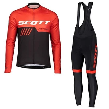 2021 Scott Cyklistika Dres Dlhý Set MTB Cyklus Oblečenie, Športové oblečenie, Horské bicykle, Oblečenie ropa ciclismo