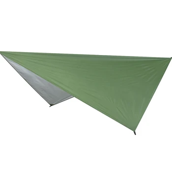 Horúce AD-Ultralight Tarp Outdoor Camping Prežitie Slnko Úkryt v Tieni Markíza Strieborný Povlak Pergola Nepremokavé Plážový Stan-Zelená