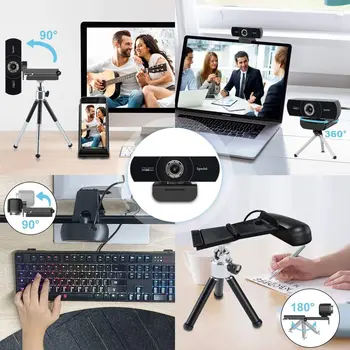 [Pôvodná]Spedal C934 webová Kamera HD 1080P 60fps USB Webová Kamera s Mikrofónom pre PC Škubnutí Skype OBS Pary Konferencie s Statív