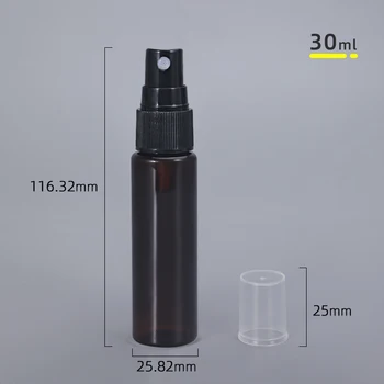 10PCS z 30ML Plastové Parfum Prenosné Fľaše Cestovné Kontajner Jasné Naplniteľné Rozprašovač Prázdne Malé Sprejová fľašu
