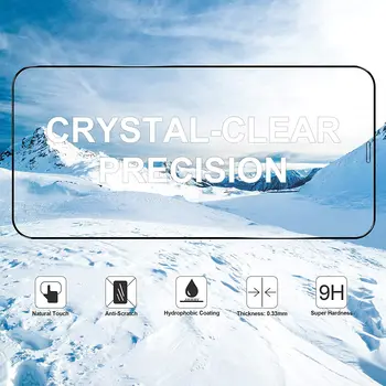 Tvrdené Sklo Úplné Pokrytie Screen Protector Pre iPhone 12 MINI 11 Pro X XS Max XR Ochranná Fólia Pre iPhone 7 8 6 6 farieb