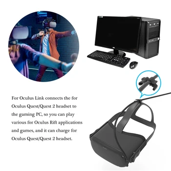 Pre Oculus Prepojenie USB - C Para VR Quest/2 Typ - C 3.1 Dátového Kábla 5 Metrov High-speed Kábel Pre Oculus Quest/Quest 2 VR