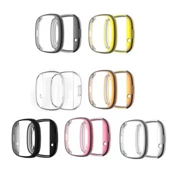 Ochranný Kryt Pre Fitbit Versa3/zmysel pre Inteligentné Hodinky Obrazovke Ochranné Športové Hodinky All-inclusive Pokovovanie Shell Shockproof