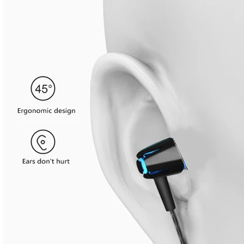 Hlboké Basy Stereo Slúchadlá In-Ear Športové Slúchadlá S Mikrofónom Pre Xiao IPhone Samsung 3.5 mm Univerzálne Slúchadlá Upgrade Verzia
