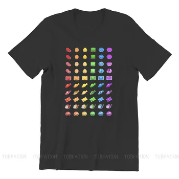 Booster Rainbow Kolo Golier Tričko Candy Crush Saga Čistej Bavlny Základné T Shirt Mužov Oblečenie Móda Načechraný