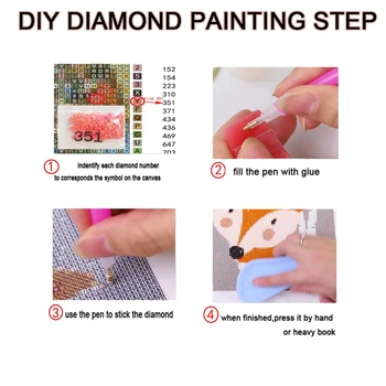 Home Decor 5D Roztomilý Červený Genshin Vplyv Diamond Výšivky Maľovanie na Plné Kolo Vŕtať Cross Stitch Obraz Ručne Darček Wall Art