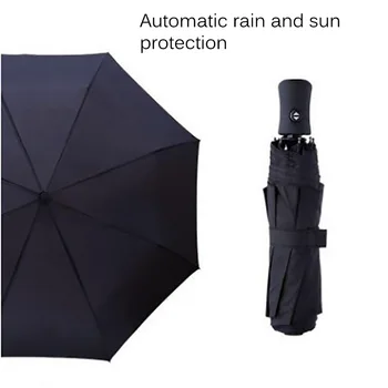 Windproof Automatický Dáždnik Skladací Dážď Slnečník Business Dáždnik Pre Ženy A Mužov