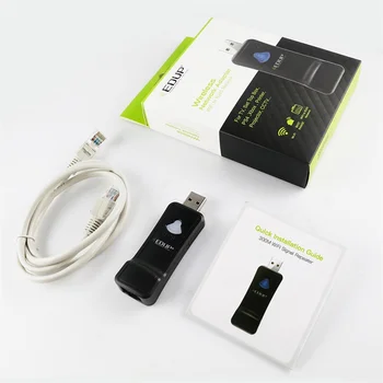 EDUP USB WIFI Opakovač 300Mbps 2.4 GHz Wireless, WiFi Signálu Zosilňovač WI-FI Range Extender s Lan Port Adaptéra pre TV Player