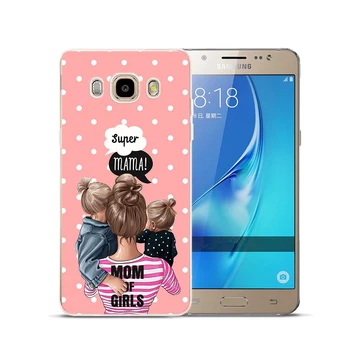Super Mama Dievča Mama Chlapec Dieťa Mäkké Silikónové Telefón Prípade Kryt Pre Samsung Galaxy J3 J6 J4 Plus J8 2018 J2 J5 Prime J330 J530 J730