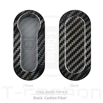 Carbon Fiber Tlačidlo puzdro Pre FIAT Tlačidlo Prípade Kryt Plášťa taška Freemont 500 500L Panda, Punto Bravo 3 Tlačidlo