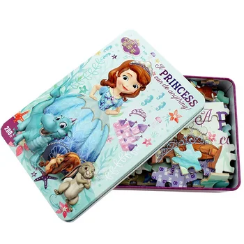 Disney Princezná Sophia Železa Okno Drevené Puzzle 200 Kusov V Ranom Detstve Vzdelávacie Hračky Hobby Hry Pre Deti Darček