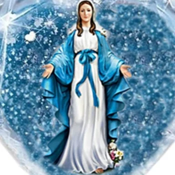 Nádherné Módne Panny Márie Krištáľové Sklo Ženy Náhrdelník Mužov a Žien Modlitba Šperky, Prívesok Valentína Darček