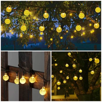 Solárne String Rozprávkových Svetiel 20/50 LED Vodotesný Vonkajší Veniec Solárne Lampy Vianoce Pre Záhradné Dekorácie Vianoce