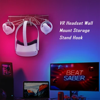 VR Wall Mount Skladovanie Háčik Headset Držiak Pre Oculus Quest 2 Reality Headset Stojan, Držiak na Stenu Pre Oculus Rift S/Quest 2 Hot