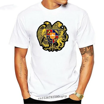 Noví ľudia, T Shirt Homme 2021 Pre Vysoký A Veľkých mužov Arménsko štátny znak, štátnu Príslušnosť Pride Zábavné Módne Bavlna Bežné Tričko