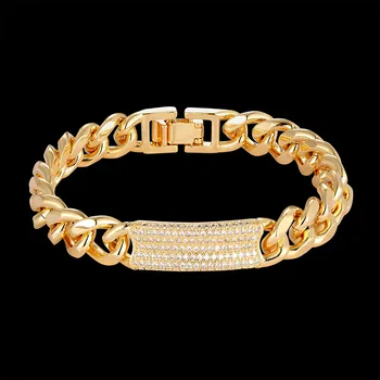 Klasické Slávnej Značky Bangles Medi Zirkón Náramok BlingBling Luxus, Šarm Kubánskej Reťazca Náramok Pre Ženy, Najlepší Darček, Aký Sa Milujú Šperky