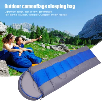 Windproof Outdoor Camping Spací Vak Ultralight Teplé Spací Vak Deka pre Backpacking Cestovné Spánku Puzdro Deka