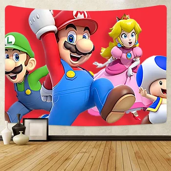 Super Mario gobelín pozadí deka Super Mario Brothers karikatúra postavy gobelín nástenné závesy narodeninám
