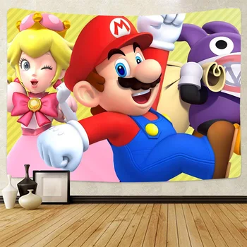 Super Mario gobelín pozadí deka Super Mario Brothers karikatúra postavy gobelín nástenné závesy narodeninám