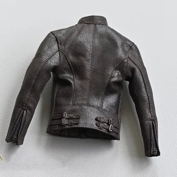 1/6 rozsahu Male Retro Letu Bunda čierny kožený kabát pre 12 palcov Telo modelu Akcie Obrázok Cosplay DIY Bábika