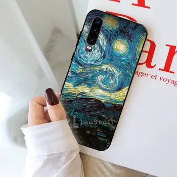 Umenie, estetické van Gogh maľovanie Telefón puzdro Na Huawei Y5 Y6 II Y7 Y9 PRIME 2018 2019 NOVA3E P20 PRO P10 Česť 10
