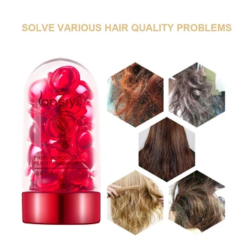 Prírodné Ginseng Starostlivosť o Vlasy Esenciálny Olej Kapsule Proti vypadávaniu Vlasov Anti-Sušenie Nourishing Oil Shampoo Nástroje pre Poškodené Vlasy