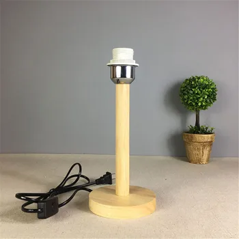 Plug Nočný Stolík Lampa ,Drevený Statív nočnom stolíku Lampa Základňu pre Spálne, Obývacia Izba, Kancelária,Čierna Desktop Svetlo Základňu Držiaka