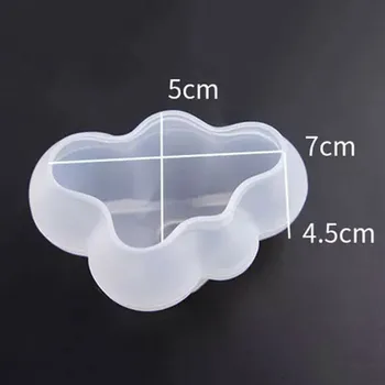 1PcsDIY roztomilý cloud cloud tvar sviečka, takže silikónové formy na mydlo zrkadlo plavidlá živice Epoxidové lepidlo pre domácnosť ručné výrobky