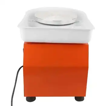 350W Orange Keramiky Kolesa Stroj Keramické Tvarovanie Nástroj Umývateľný Povodí s Pedál EÚ Plug 220V Keramické Kolesa Stroj