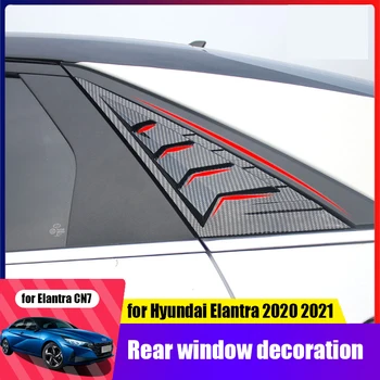 Pre Hyundai Avante 2021 upravené bočné okno shark fin odvzdušňovací zadné trojuholníkové žalúzie ABS Elantra CN7