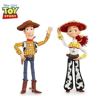 40 CM Disney Pixar Toy Story 3 4 Hovoriť Woody Jessie Akčné Figúrky Látkové Telo Model Bábiky Limited Kolekcia Hračiek Deti Darčeky