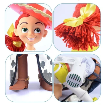 40 CM Disney Pixar Toy Story 3 4 Hovoriť Woody Jessie Akčné Figúrky Látkové Telo Model Bábiky Limited Kolekcia Hračiek Deti Darčeky