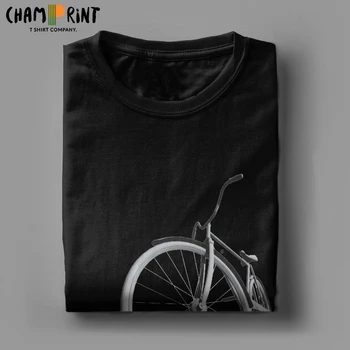 Zábavné Retro Bike T-Shirt pre Mužov O Krk Bavlnené Tričká Cyklistické Cyklistické Krátke Sleeve Tee Tričko Dospelých Topy