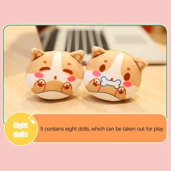 Taška 8pcs Snack Puding Mäkké plyšové hračky Medveď Mačka Monster Plyšový Vankúš Tvorivé Anime Hodiť Vankúš Cartoon Bábiky hračky pre Deti