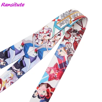 Ransitute R1467 Pohode Karikatúra Štýl Ikony Milovníkov Anime prívesok na ozdobná šnúrka na uniforme Krk Pre USB Odznak Držiteľ DIY Visieť Lano