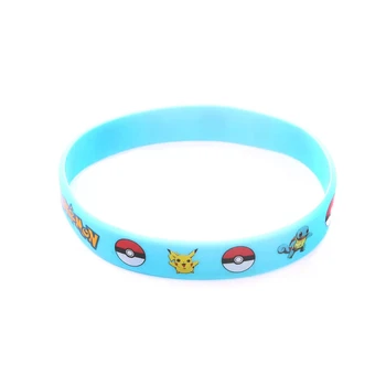 4 Japonské Pokémon Pikachu silikónové náramky môžu byť použité ako deti, darčeky, akcie, udalosti darčeky, trendy náramky