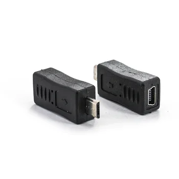 2/5/10 pc Micro USB mužov k Mini USB žena adaptér nabíjačky converter adaptér auto OTG konverzie dát hlavu