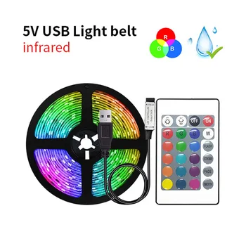 LED Svetelné Pásy, Bluetooth, WIFI Radič Flexibilné RGB 5050 Dekorácie Podsvietenie Lampy, Nočné svetlo, Svetelný Reťazec Pre Spálne
